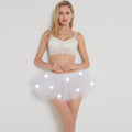 Gonna da balletto femminile in mussola con luce, marca Valstrend, dettaglio di gonna leggera e morbida per danza.
