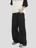 American Retro Workwear Casual Pants Loose