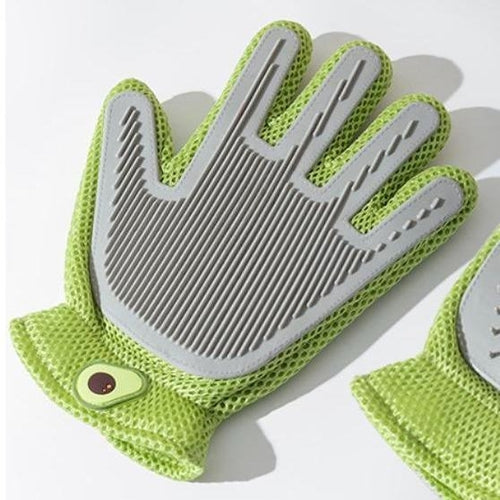 2-in-1 Pet Grooming Gloves & Brushes For Cats And Dogs High-Efficiency