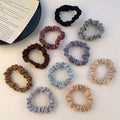 Set di 10 elastici per capelli con pieghe, accessori di stile eleganti e trendy per donne e uso quotidiano, marca Valstrend.