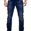 Jeans casual da uomo Valstrend, stile street chic, alto stretch, design classico e moderno, visibili in primo piano.