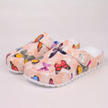 Women's Butterfly Printed Garden Clogs, Trendy Soft Sole Pillow Shoes, Light And Smooth Clogs For Holidays