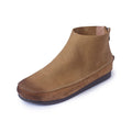 Stivaletti corti in pelle per donna Valstrend, scarpa slim fitting con suola antiscivolo e design elegante.