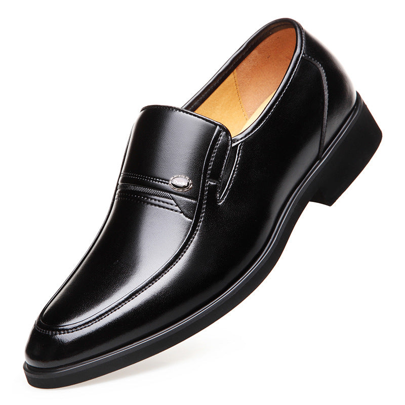 Scarpe da uomo in pelle Valstrend, calzature formali da lavoro con suola morbida e antiscivolo, stile elegante e confortevole