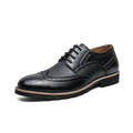 Scarpe da uomo Valstrend in pelle formal da lavoro con tacco, ideali per abbigliamento business elegante.
