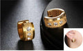 Orecchini a cerchio piccoli in acciaio inossidabile color argento e oro, stile punk rock, di Valstrend shop