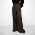 Retro Classic Solid Color Commute Loose Suit Pants