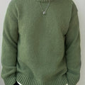 Maglione da uomo in cotone a maniche lunghe, collo rotondo, stile casual e caldo per autunno e inverno, marca Valstrend shop