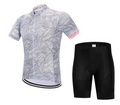 Set da ciclismo Valstrend Tracing con maglia e pantaloncini sportivi, tessuto tecnico, colori vivaci e dettagli tracciati.