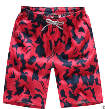 Pantaloncini da spiaggia quick dry di Valstrend con stampa colorata, tessuto leggero e ad asciugatura rapida, adatti per il mare.