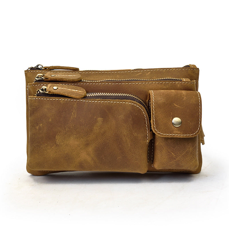 Borsa a tracolla da uomo Valstrend, cintura portafoglio in stile crossbody, con tasche e cinturino regolabile, su sfondo neutro.