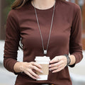 Maglietta a maniche lunghe Valstrend donna, casual con girocollo, ideale per primavera e autunno, abbigliamento femminile