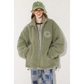 Cappotto in cotone imbottito Valstrend, stile Hong Kong Harajuku, con reverso largo e look casual e rilassato, in foto.