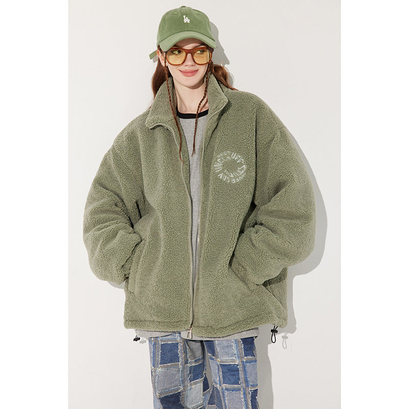 Cappotto in cotone imbottito Valstrend, stile Hong Kong Harajuku, con reverso largo e look casual e rilassato, in foto.