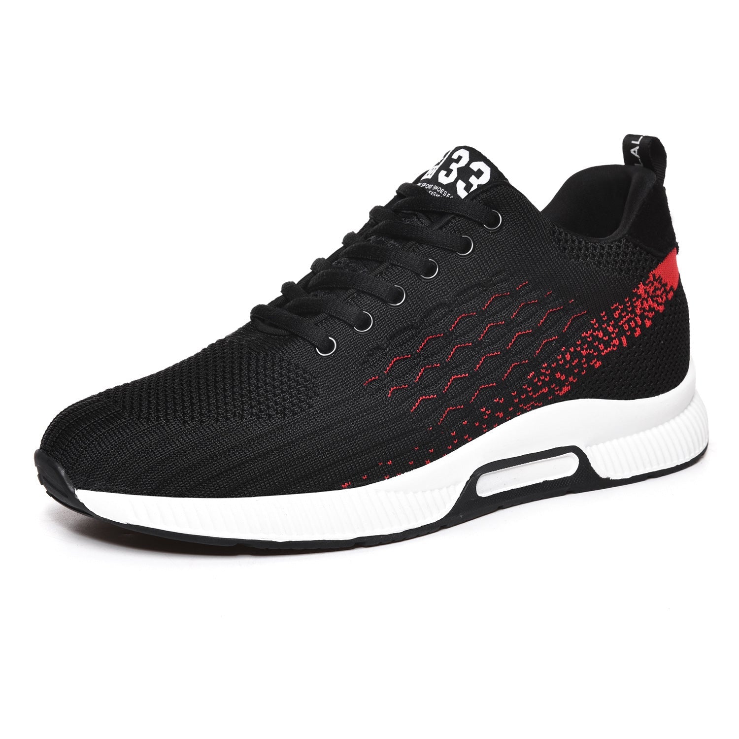 Scarpe da corsa invisibili Valstrend con rete, aumento di altezza di 6 cm e design leggero per il comfort.