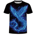 T-shirt da uomo Valstrend con collo rotondo e maniche corte, stampa colorata e design casual in cotone.