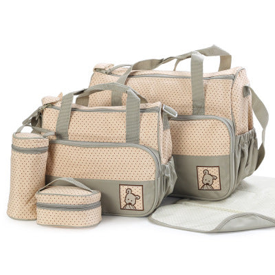 Borsa per pannolini per bebé Valstrend, con scomparto per biberon, ideale per mamme e passeggini, set maternità e borse nappy