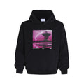 Felpa casual con cappuccio Valstrend shop con stampa di tempesta urbana e stile rilassato, tessuto morbido e comodo.