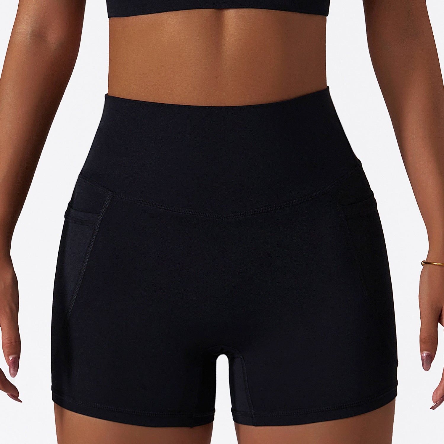 Shorts sportivi da donna Valstrend in seta ice, tessuto rapido asciugatura, pantaloncini aderenti per attività fitness e allenamenti.
