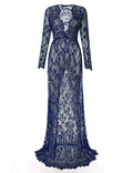 Vestito da notte premaman Valstrend con pizzo, comodo e elegante, ideale per donne in gravidanza, in tessuto morbido e traspirante.
