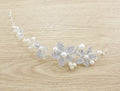 Set di gioielli da sposa Valstrend con farfalla, perle, tre pezzi, tiara e catena delicata per il matrimonio