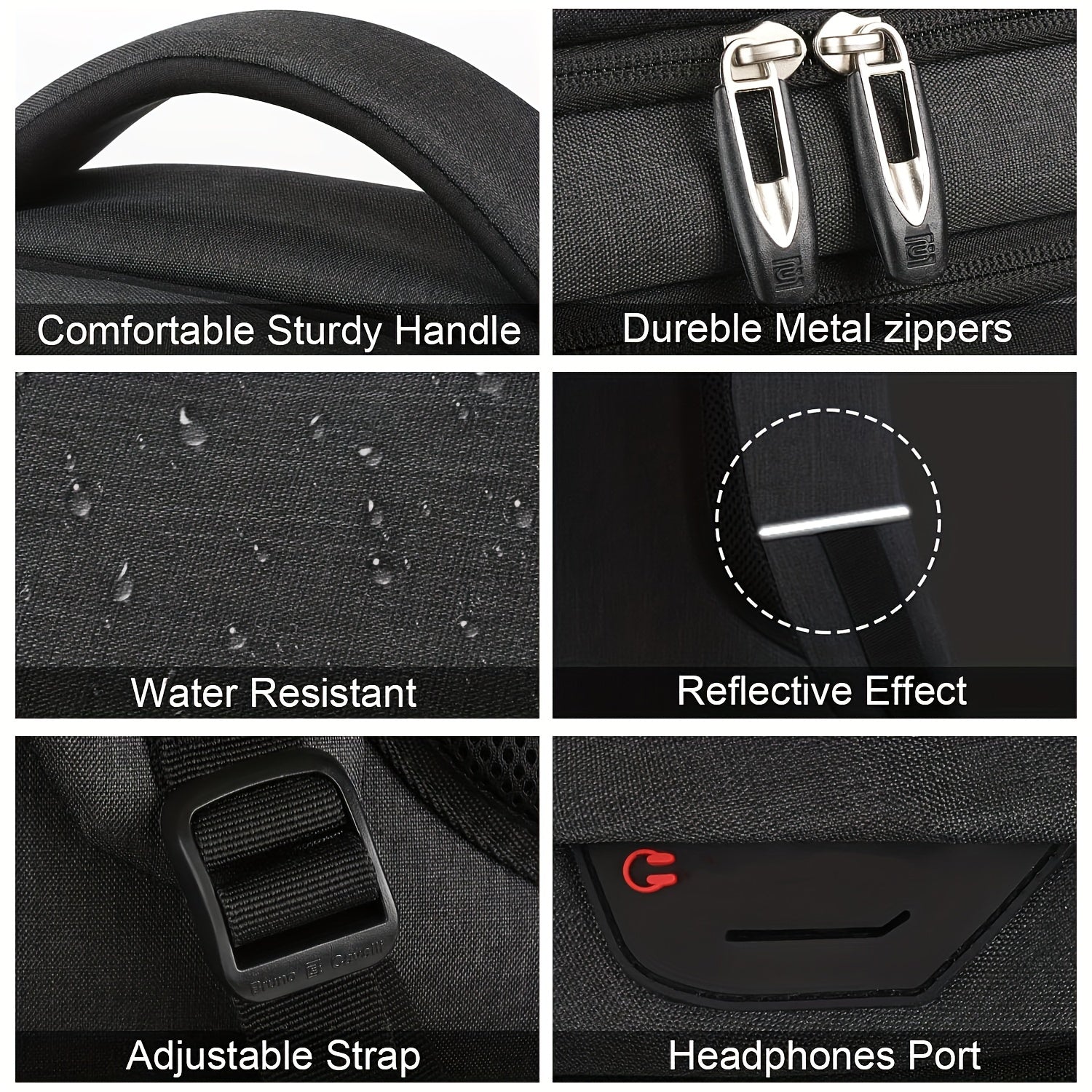 Zaino antitaccheggio slim e resistente Valstrend per laptop da 15,6 pollici, impermeabile, ideale per viaggi di lavoro.
