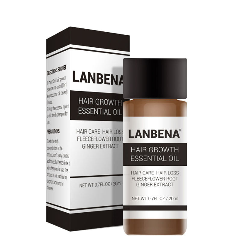 Olio essenziale per capelli LANBENA, trattamento naturale per stimolare la crescita e prevenire la perdita di capelli, 20ml