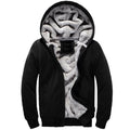 Giacca in pile con cappuccio e stile baseball, marca Valstrend, con dettagli pratici e design casual.