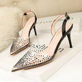 Scarpe da donna Valstrend con tacchi alti, punta affusolata e design semplice, ideali per un look elegante e versatile
