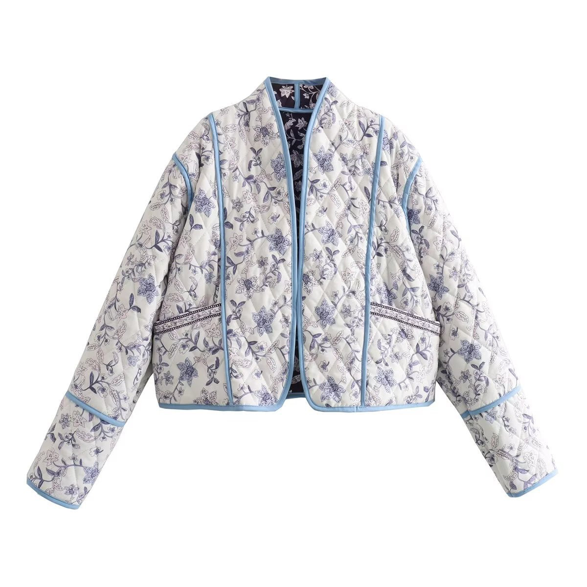 Cappotto trapuntato reversibile autunnale da donna Valstrend, tessuto caldo e confortevole, con dettaglio trapuntato e stile elegante