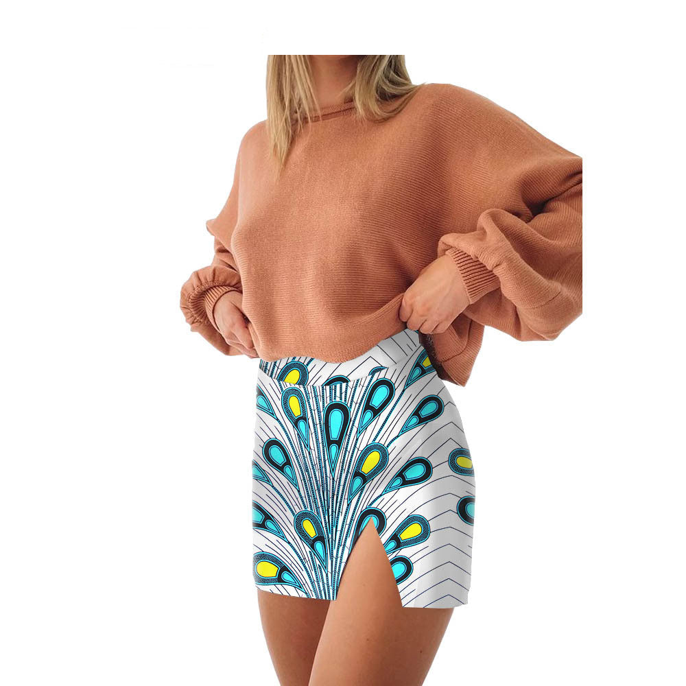 Women's African Printed Cotton Skirt