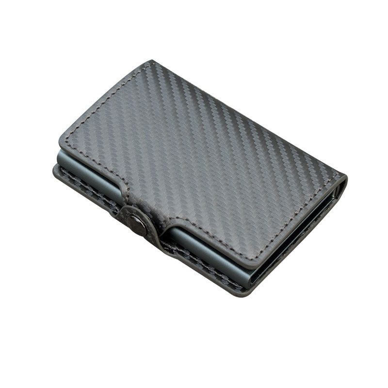 Portafoglio multifunzionale Valstrend con zip e protezione RFID, mostra tasche interne e design compatto per carte e contanti.