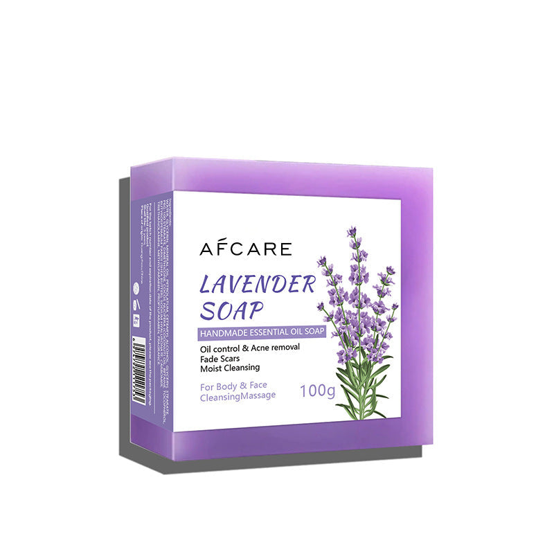 Lavender Handmade Soap Facial Body Moisturizing And Cleaning