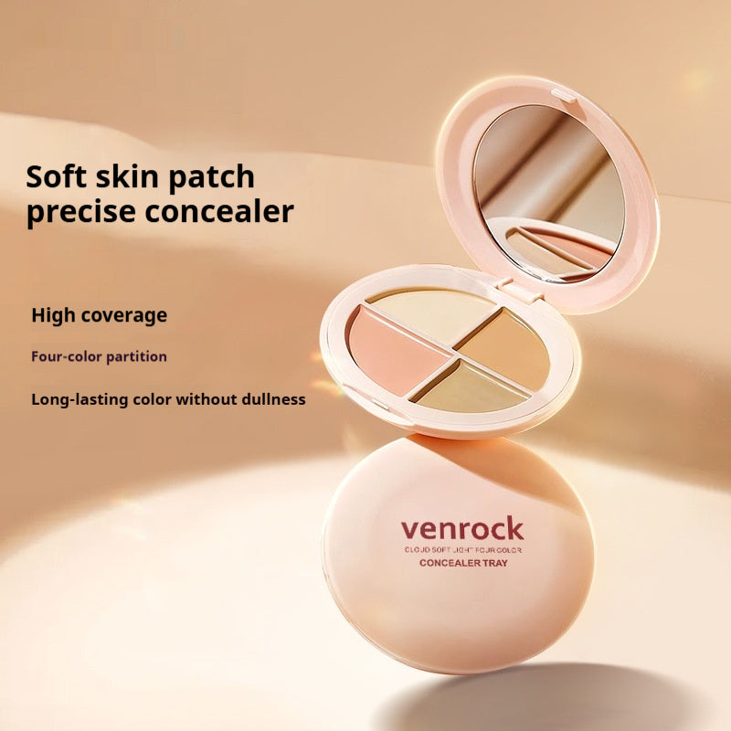 Cloud Soft Light Four Color Concealer Tray Clear To Take Paste