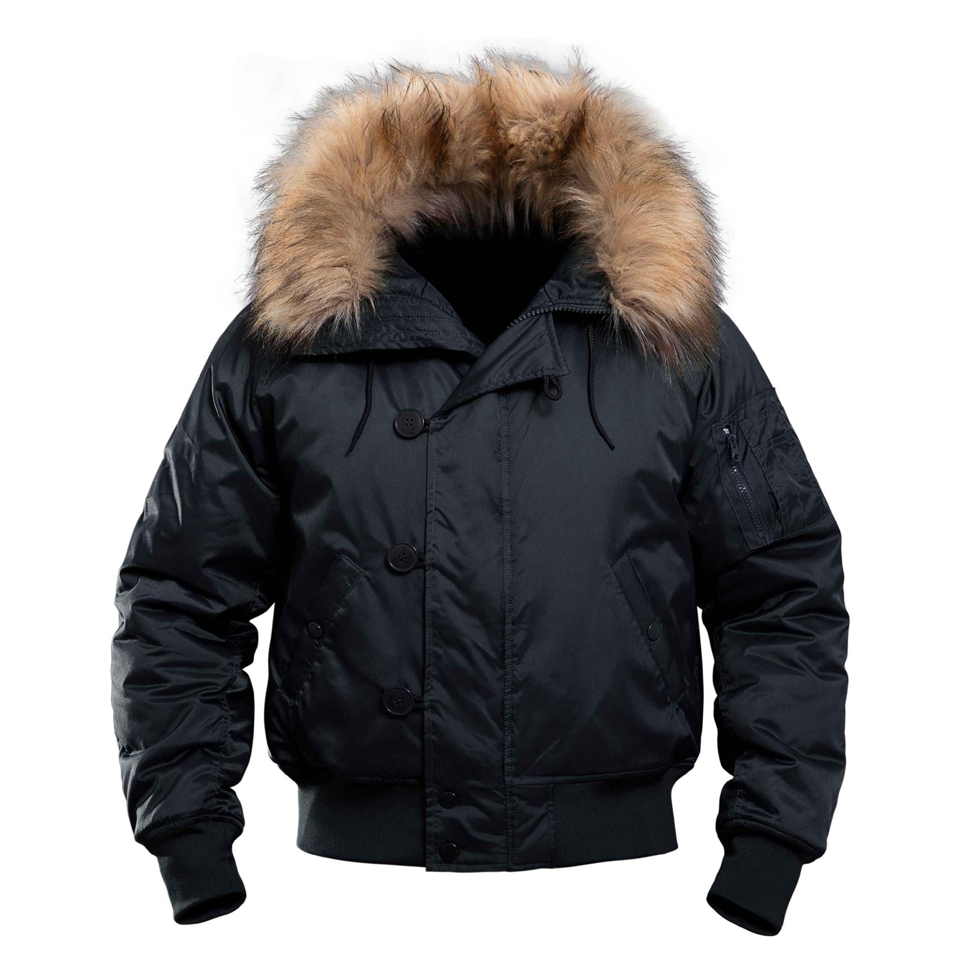 Giacca corta da uomo invernale e autunnale Valstrend, cappuccio caldo, tessuto resistente all'aperto, stile casual e pratico.