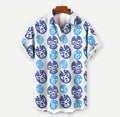 Camicia hawaiana estiva stampata da uomo Valstrend, perfetta per vacanze e mare, con motivi colorati e tessuto leggero.
