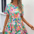 Women's Plant Flower Printed Skirt