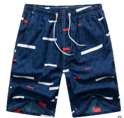 Pantaloncini da spiaggia Valstrend in tessuto asciugatura rapida, con stampa colorata, ideale per il mare e il tempo libero.