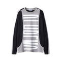 Maglione largo da coppia Valstrend, a manica lunga, in tessuto morbido, indossato da due persone, stile casual e confortevole
