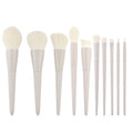 Set di pennelli per trucco professionale Valstrend, portatili, in finitura opaca grigia, ideale per artisti del trucco.