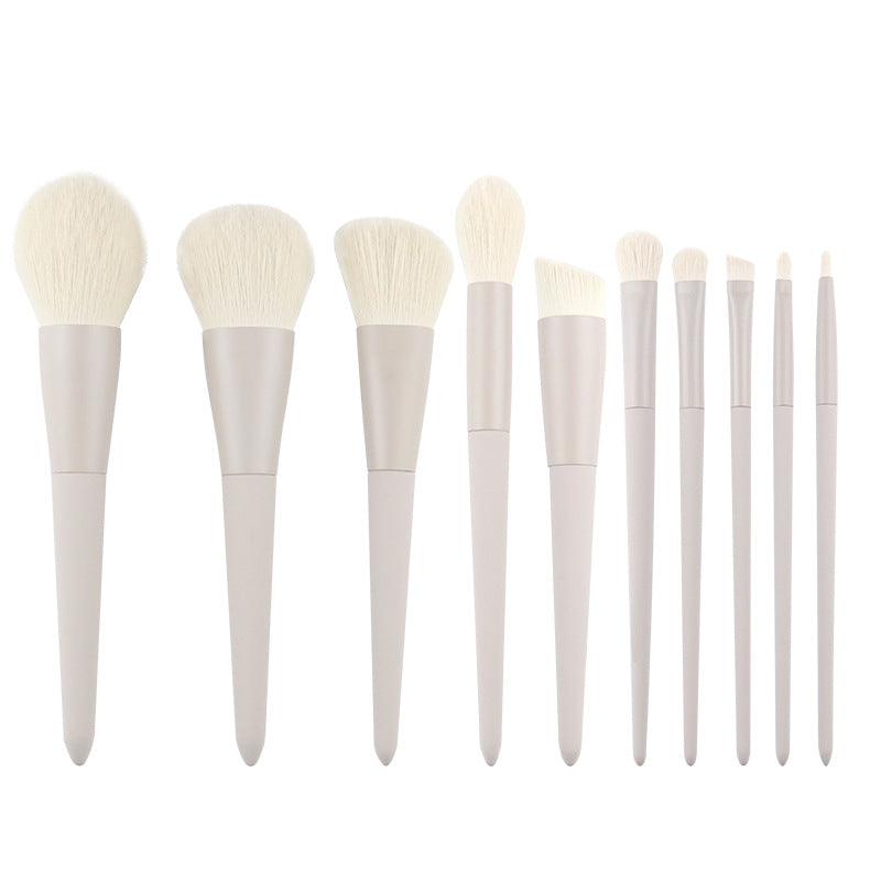 Set di pennelli per trucco professionale Valstrend, portatili, in finitura opaca grigia, ideale per artisti del trucco.
