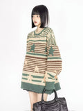 Maglione di lana per coppie con cervi stilizzati, design felpato e originale, in stile americano, di Valstrend shop.