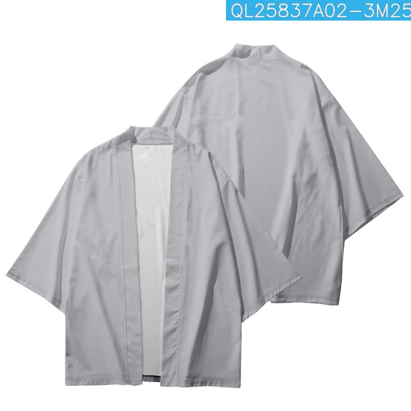 Camicia cropped da uomo Valstrend con stampa 3D, morbido cardigan con design moderno e dettagli alla moda.