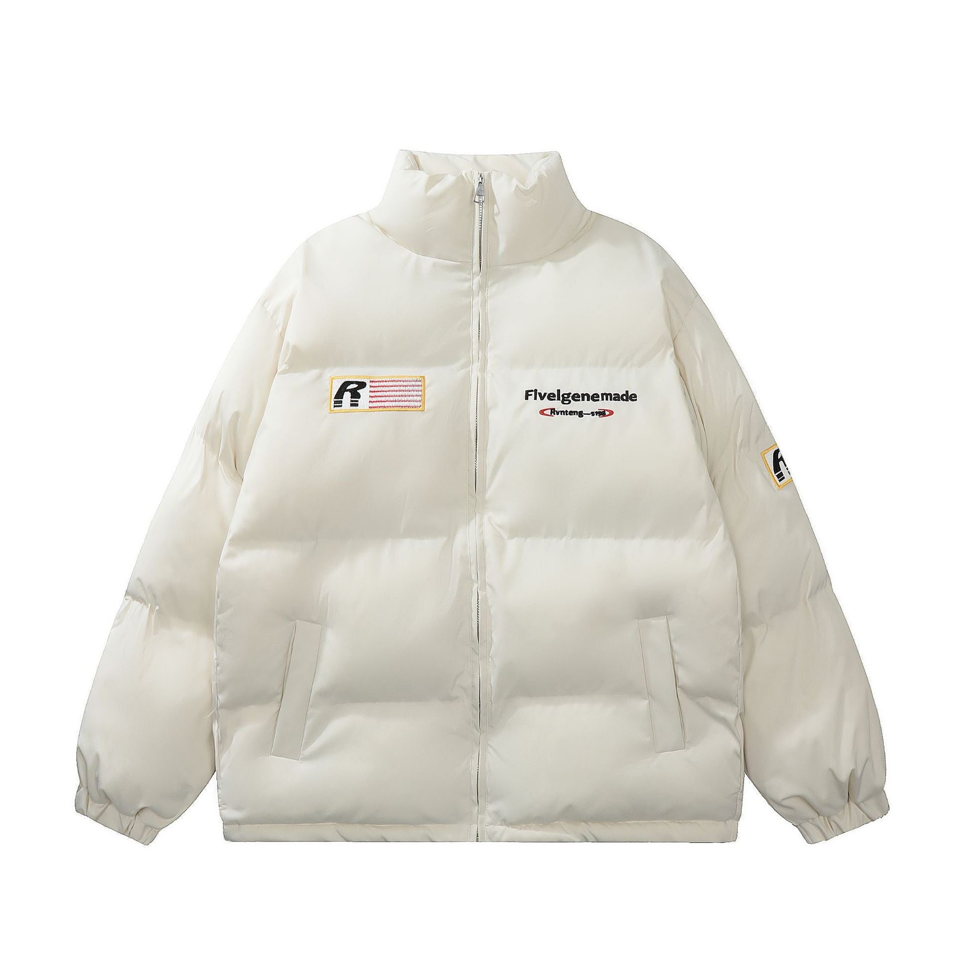 Cappotto donna ampio in cotone con ricami americani, stile casual e comodo, con dettagli di ricamo tradizionale.