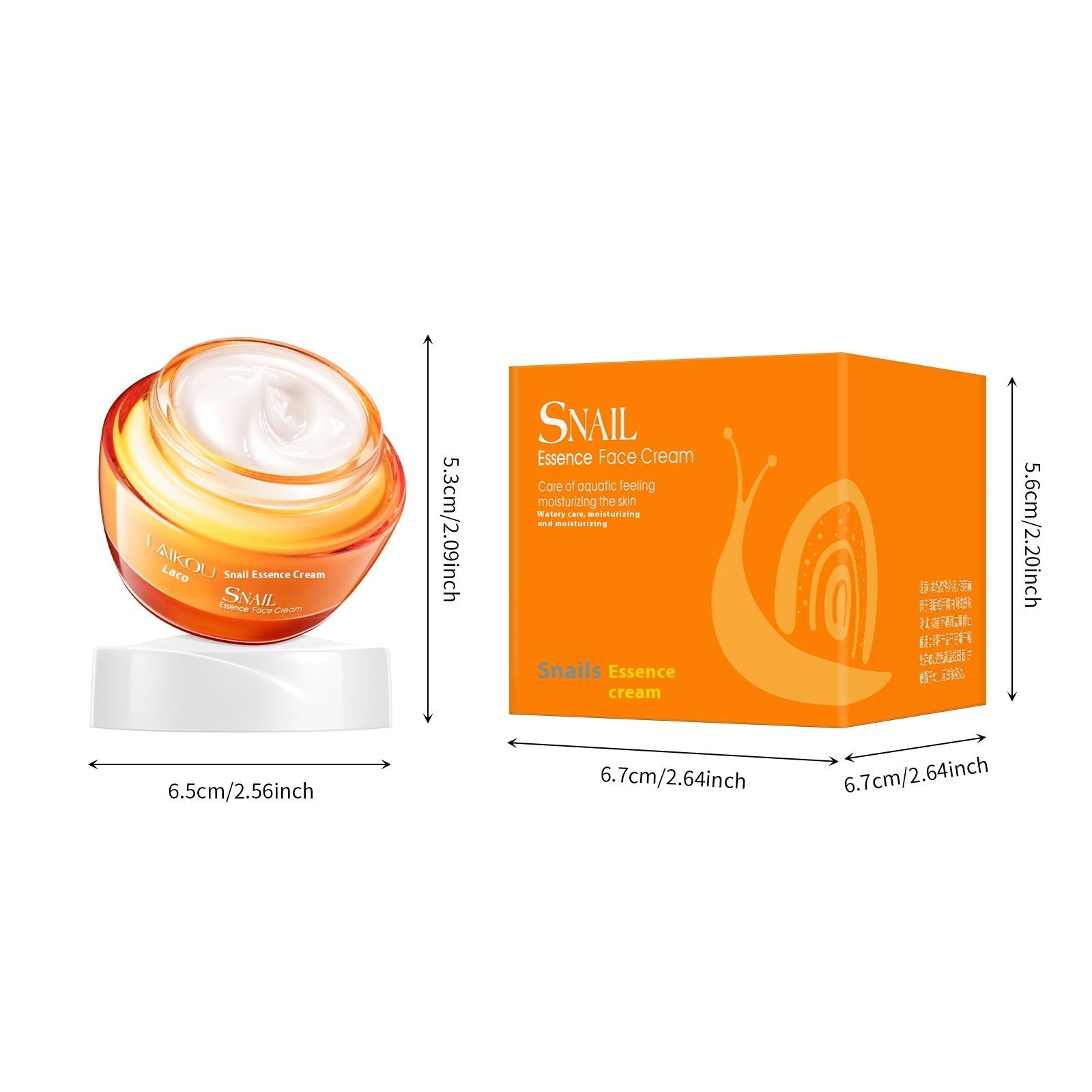 Crema idratante e nutritiva Valstrend con estratto di lumaca, 50g, per pelle morbida e idratata, visibile in immagine