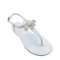 Sandali estivi casual Valstrend con cristalli multicolori in PVC, comodi e colorati, ideali per look estivi all'aperto.