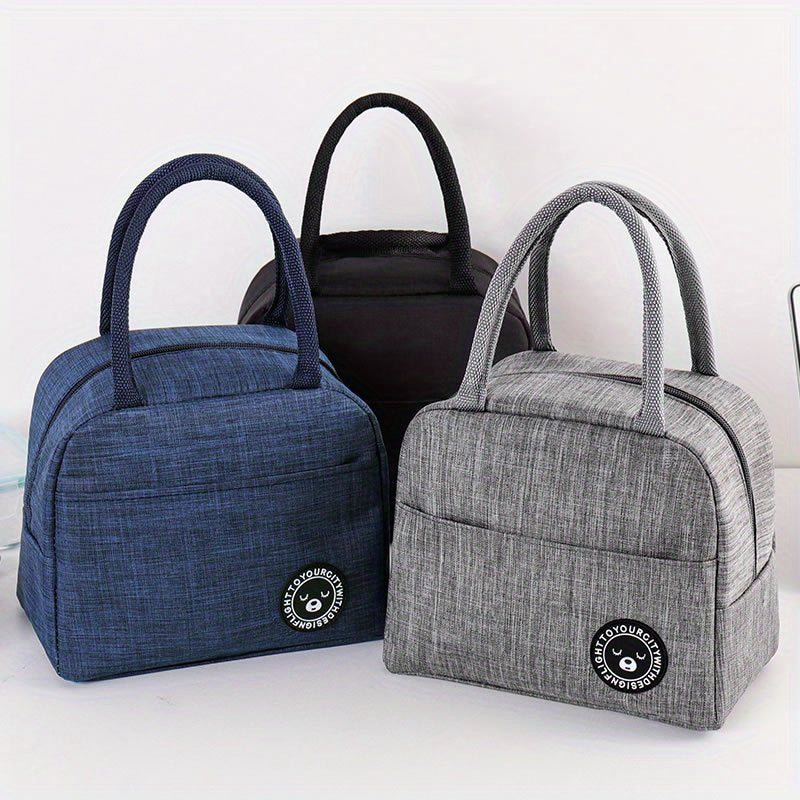 Borsa termica isolante per pranzo Valstrend con rivestimento in alluminio, portatile, ideale per picnic, scuola e viaggio