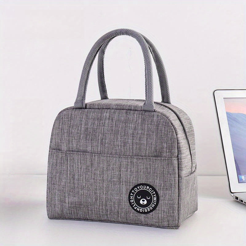 Borsa termica per pranzo Valstrend, con rivestimento in alluminio, porta cibo portatile per picnic, scuola o viaggio