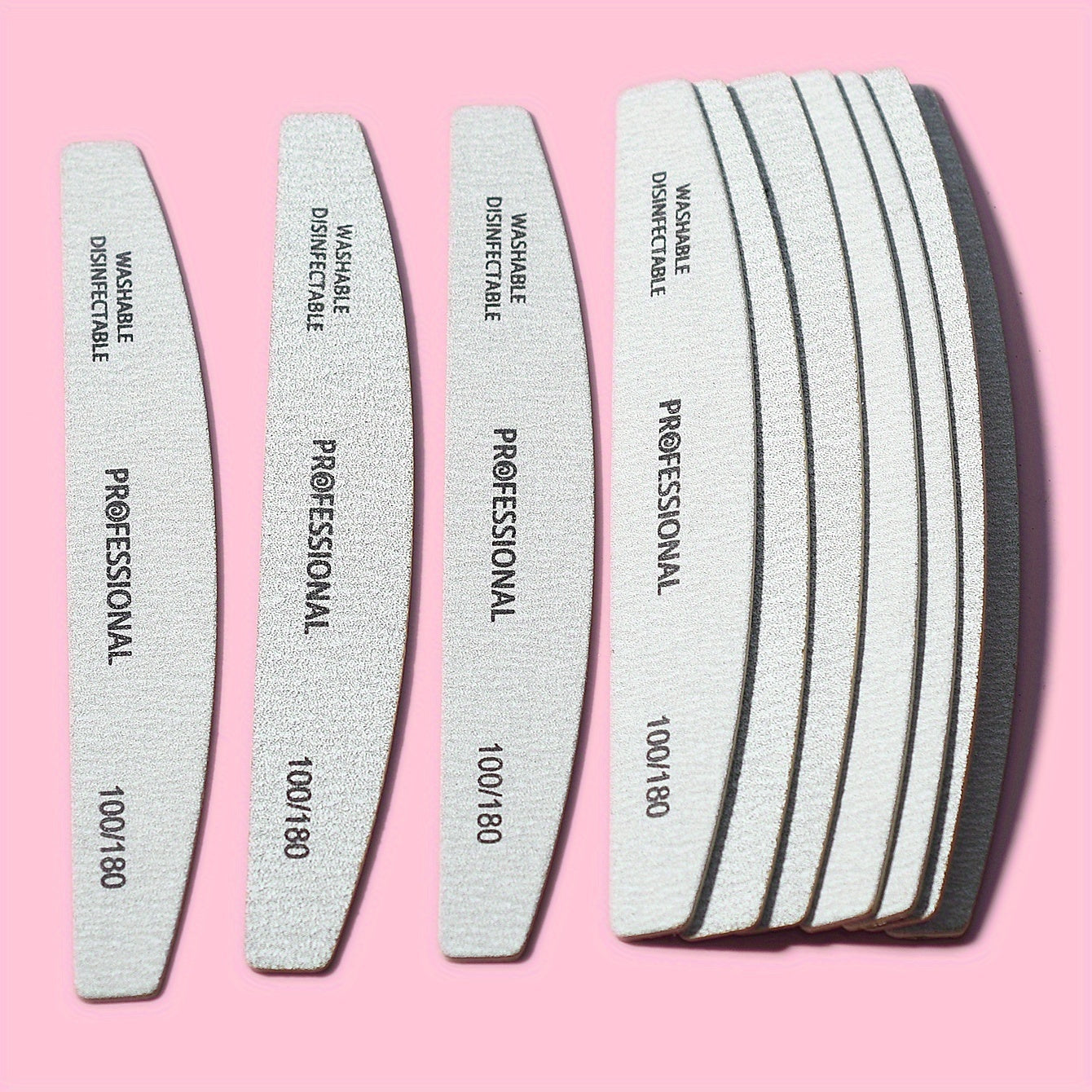 5/15/30pcs Professional Nail File Buffers, Mixed Colors, Smooth & Shape Nails, Washable & Disinfectable, for Home & Salon Manicures, Art Storage & Organization Boxes