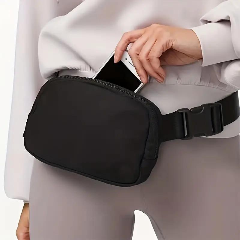 Marsupio da donna Valstrend in nylon con tracolla regolabile, borsa versatile a tracolla per sport e uso quotidiano.